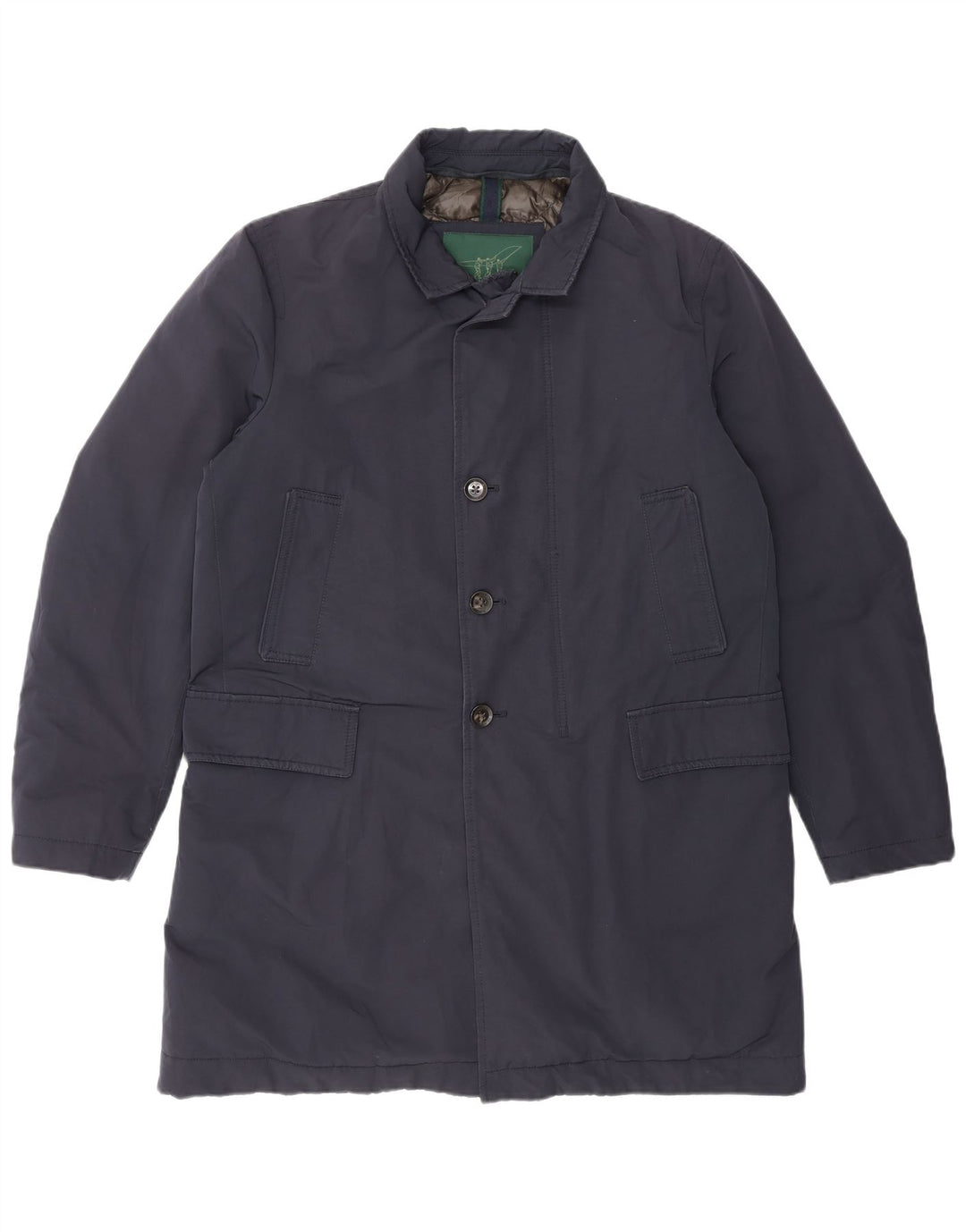 Henry Cottons Ανδρικό παλτό IT 50 Large Navy Blue Cotton