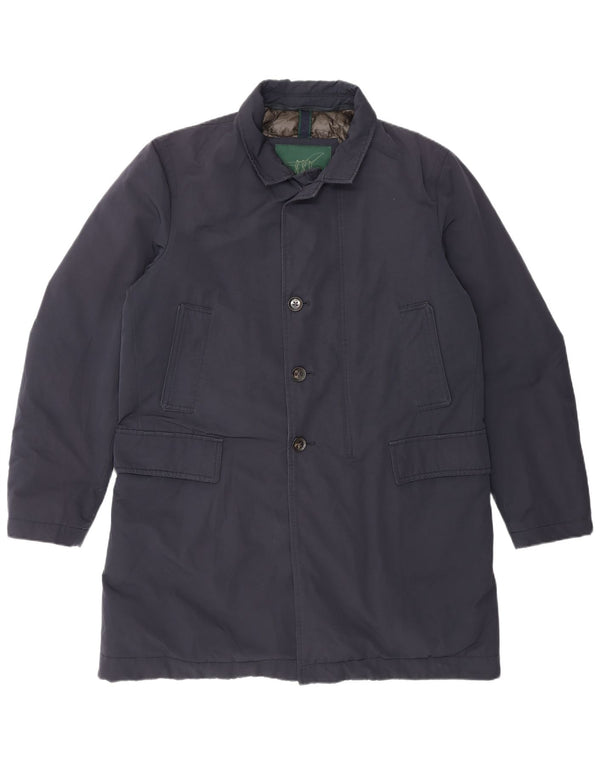 Henry Cottons Ανδρικό παλτό IT 50 Large Navy Blue Cotton