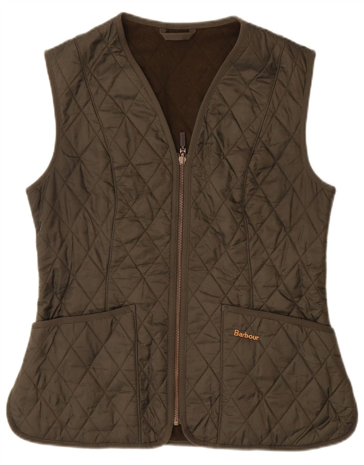 BARBOUR Γυναικείο καπιτονέ Gilet UK 12 Medium Khaki Polyamide