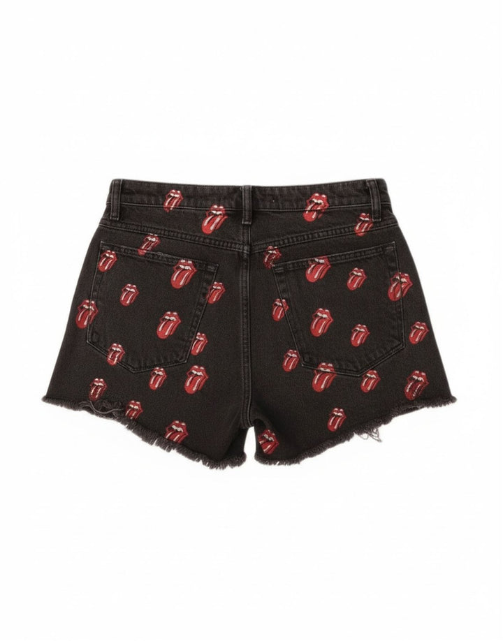 Γυναικείο Zara Graphic τζιν σορτς EU 40 Medium W30 Μαύρο