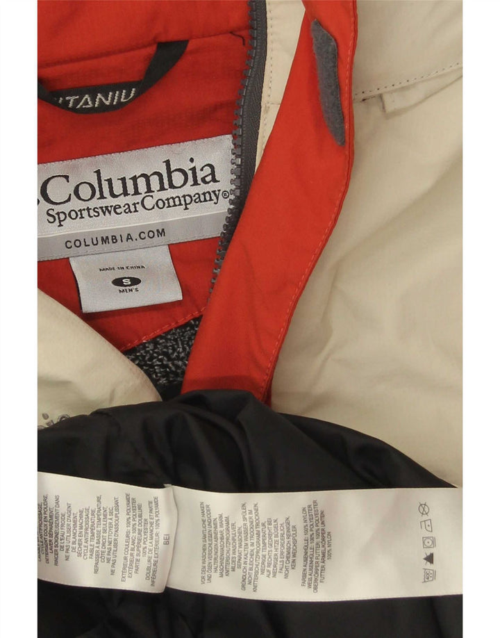 Ανδρικό μπουφάν σκι από τιτάνιο Columbia UK 36 Small Red Colourblock Nylon