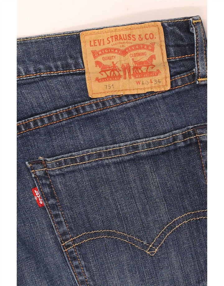Levi's Mens 751 Cropped Straight Jeans W40 L25 Blue