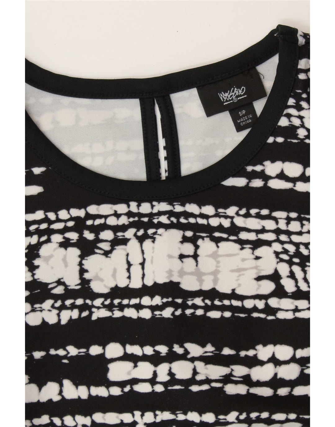 MOSSIMO Γυναικείο Αμάνικο Φόρεμα UK 10 Small Black Flecked