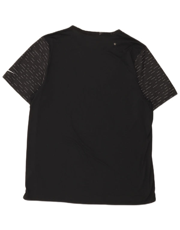 Ανδρικό T-Shirt Nike Dri Fit Top XL Μαύρο ριγέ πολυεστέρα