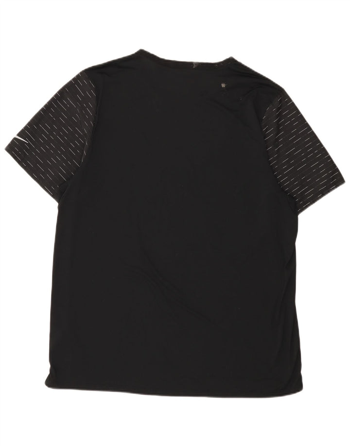 Ανδρικό T-Shirt Nike Dri Fit Top XL Μαύρο ριγέ πολυεστέρα