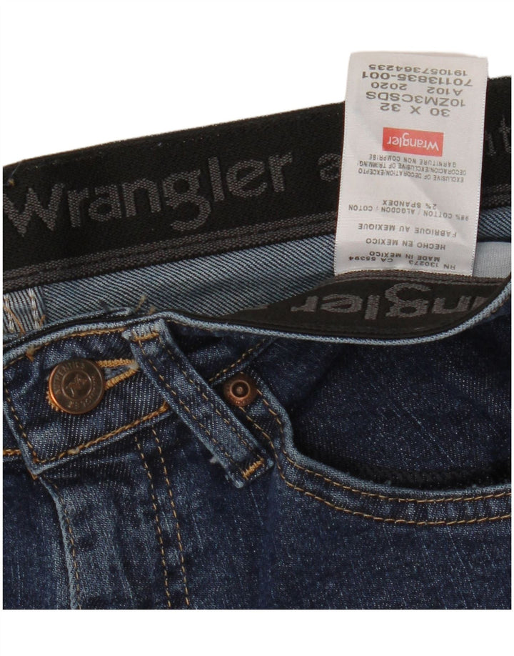 Ανδρικό τζιν WRANGLER ίσιο W30 L32 Μπλε βαμβακερό