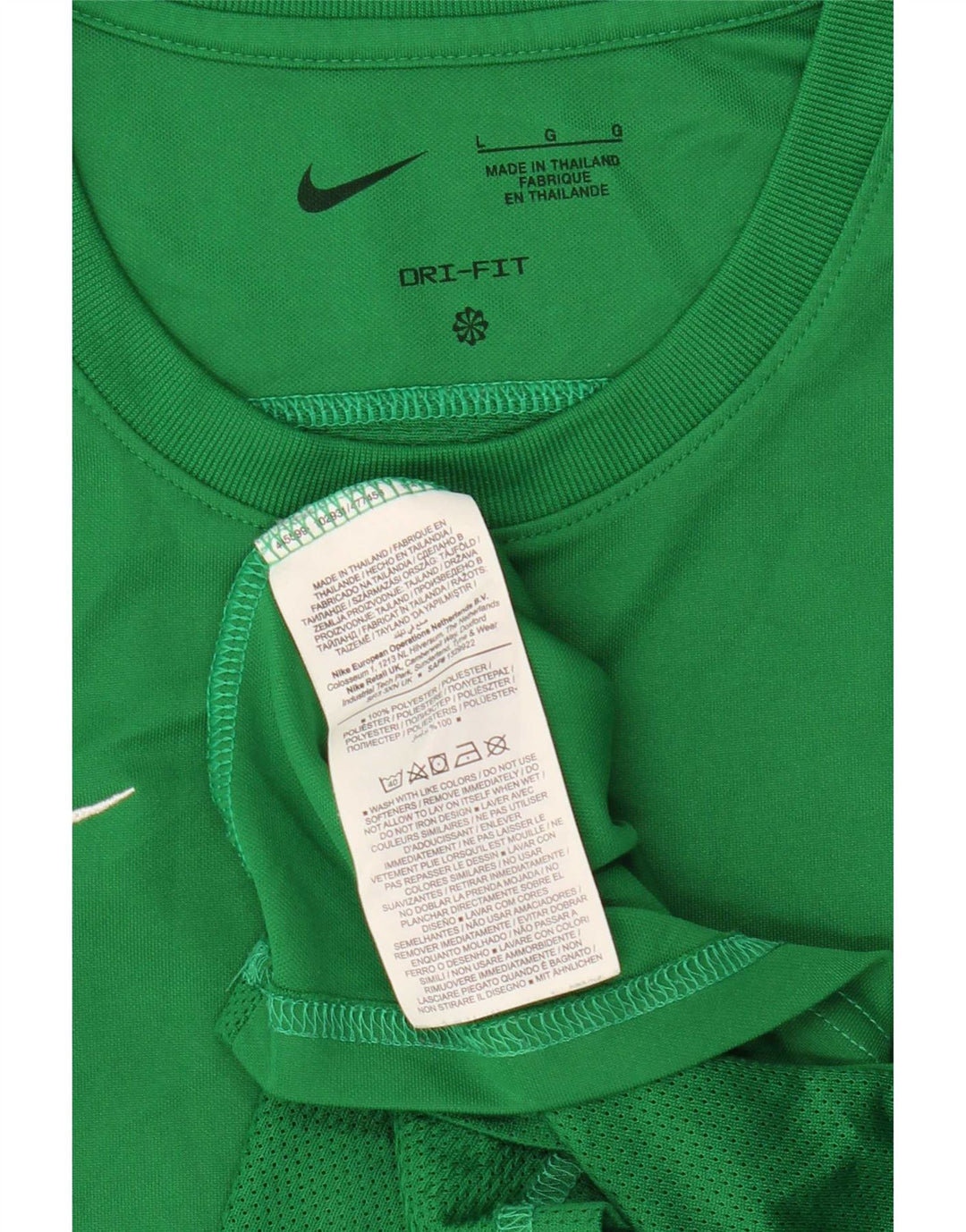 Γυναικείο T-shirt Nike Dri Fit Top UK 14 Large Green Polyester