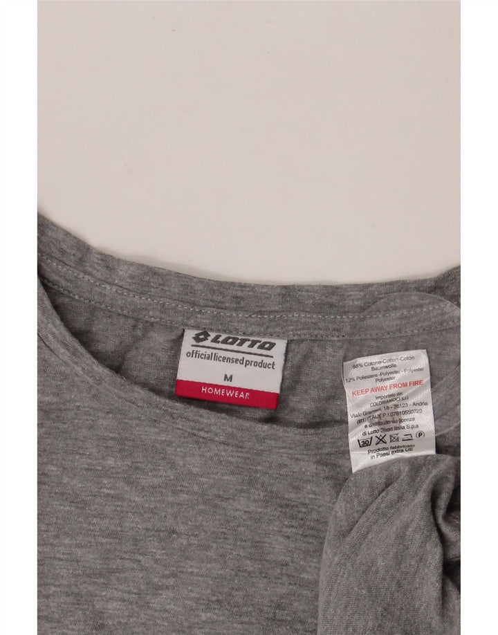 Γυναικείο T-Shirt LOTTO Top UK 14 Medium Grey Cotton