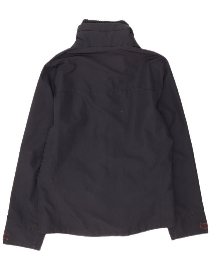 Hollister Ανδρικό μπουφάν βροχής UK 40 Large Navy Blue Polyester