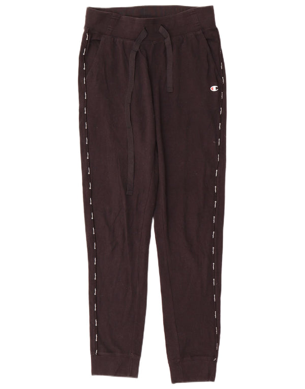 Champion Womens Graphic αθλητική φόρμα παντελόνι Joggers UK 10 Small Black