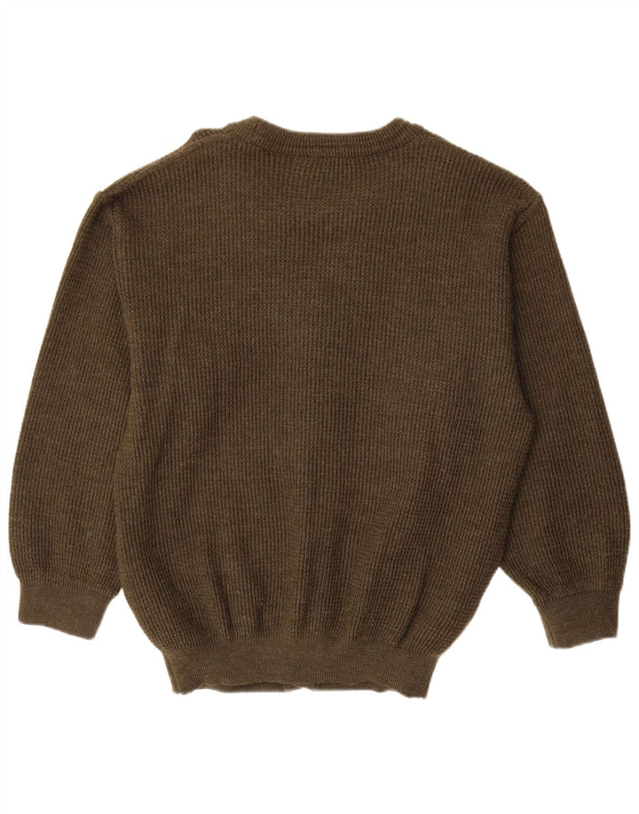 Ανδρική ζακέτα Vintage IT 50 Medium Khaki New Wool