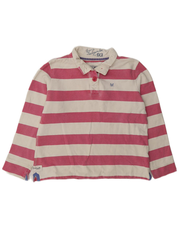 Crew Clothing Γυναικεία φούτερ με λαιμόκοψη Jumper UK 16 μεγάλο ροζ ριγέ