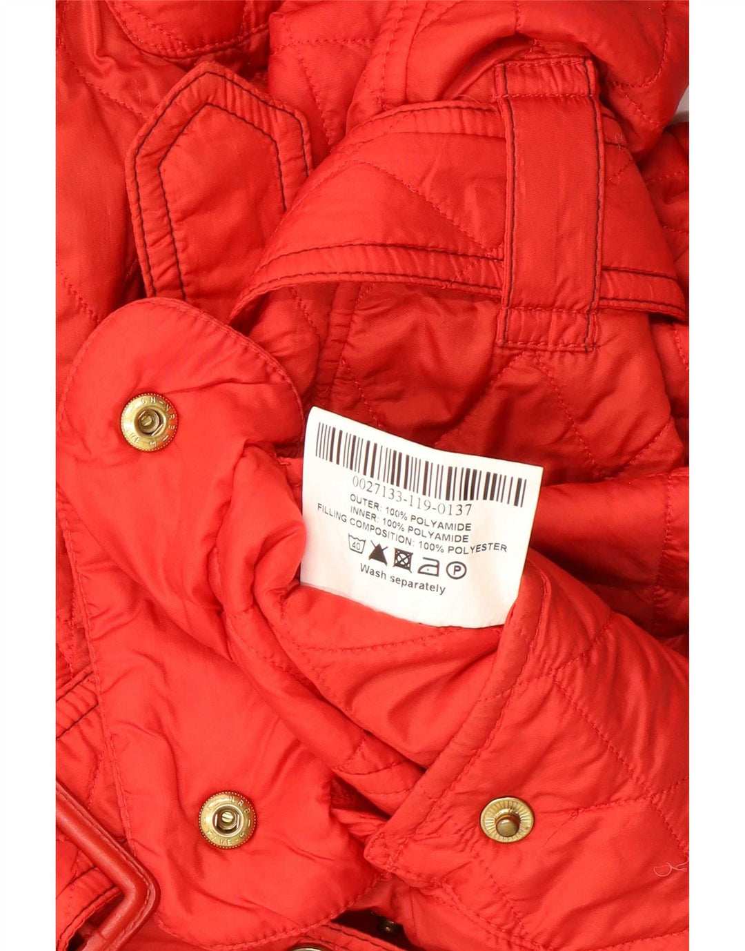 Γυναικείο καπιτονέ μπουφάν Barbour UK 12 Medium Red Polyamide