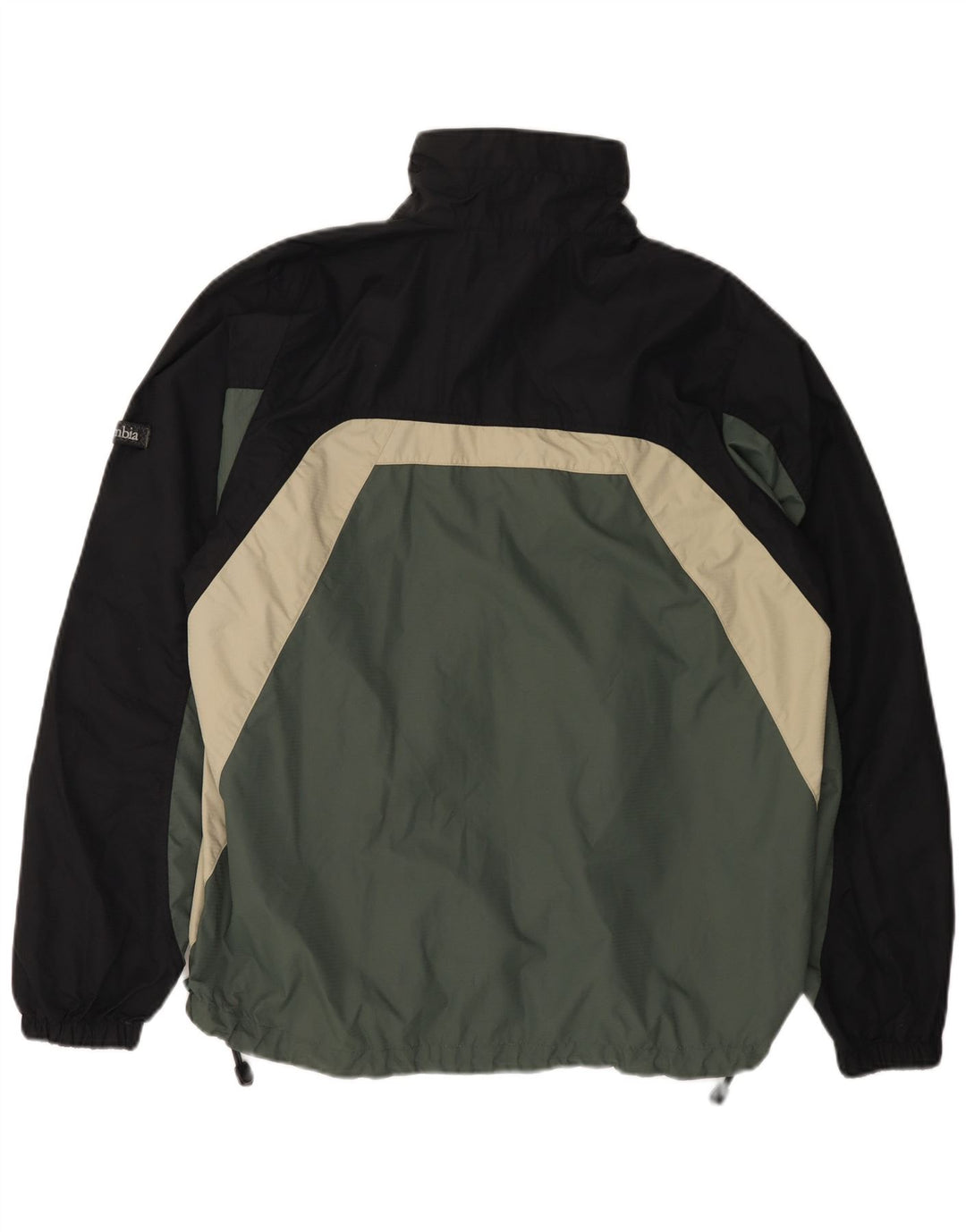 Columbia Ανδρικό μπουφάν βροχής UK 38 Medium Green Colourblock Nylon