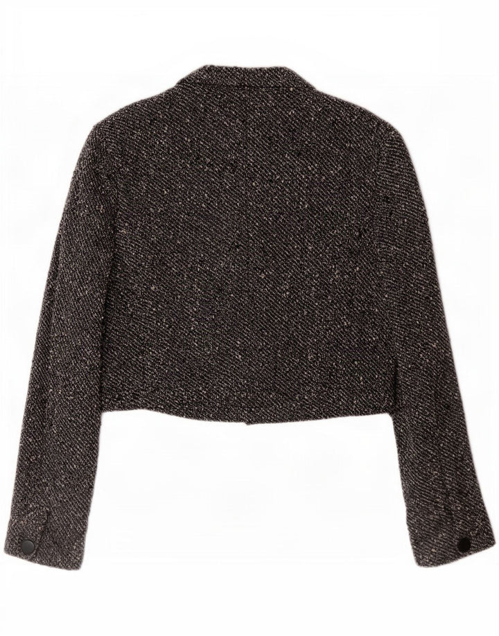 Max Mara γυναικείο σακάκι σακάκι με 4 κουμπιά UK 14 μεσαίου γκρι μαλλί