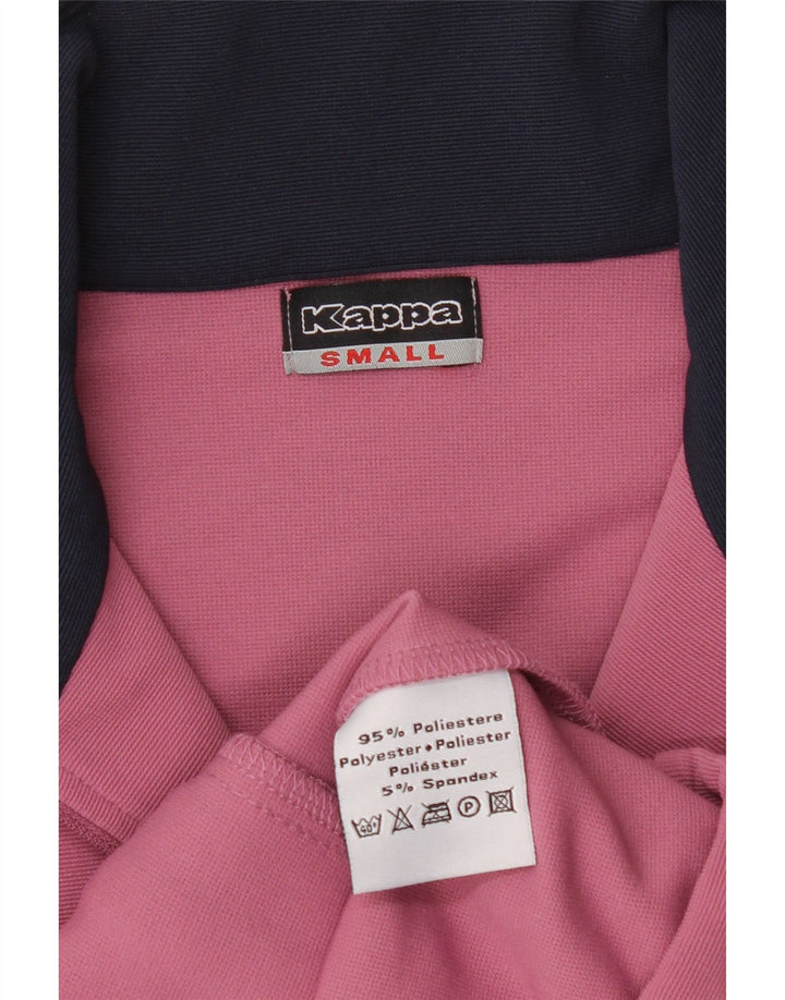 Kappa γυναικεία αθλητική φόρμα Top Jacket UK 10 Small Pink Colourblock Polyester