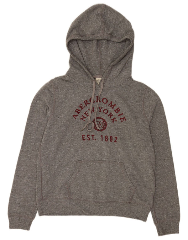 Abercrombie & Fitch Γυναικεία γραφικά με κουκούλα UK 14 Medium Grey Flecked