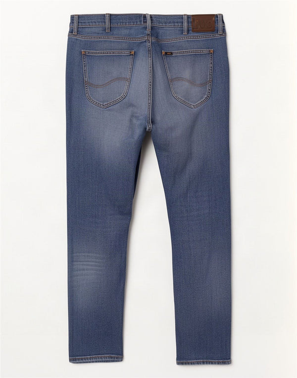 Lee Mens Luke Tapered Slim Jeans W36 L34 Blue Cotton