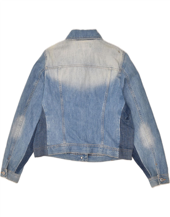 BENETTON Womens Denim Jacket UK 16 Large Blue | Vintage Benetton | Thrift | Second-Hand Benetton | Used Clothing | Messina Hembry 