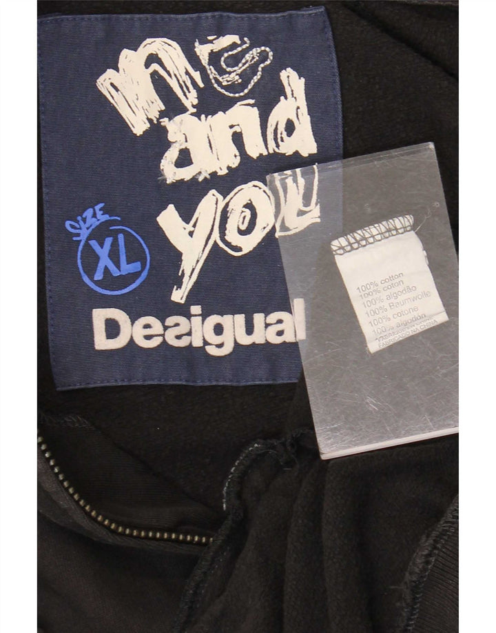 Ανδρική φόρμα φόρμας Desigual Graphic Top Jacket XL Μαύρο βαμβακερό