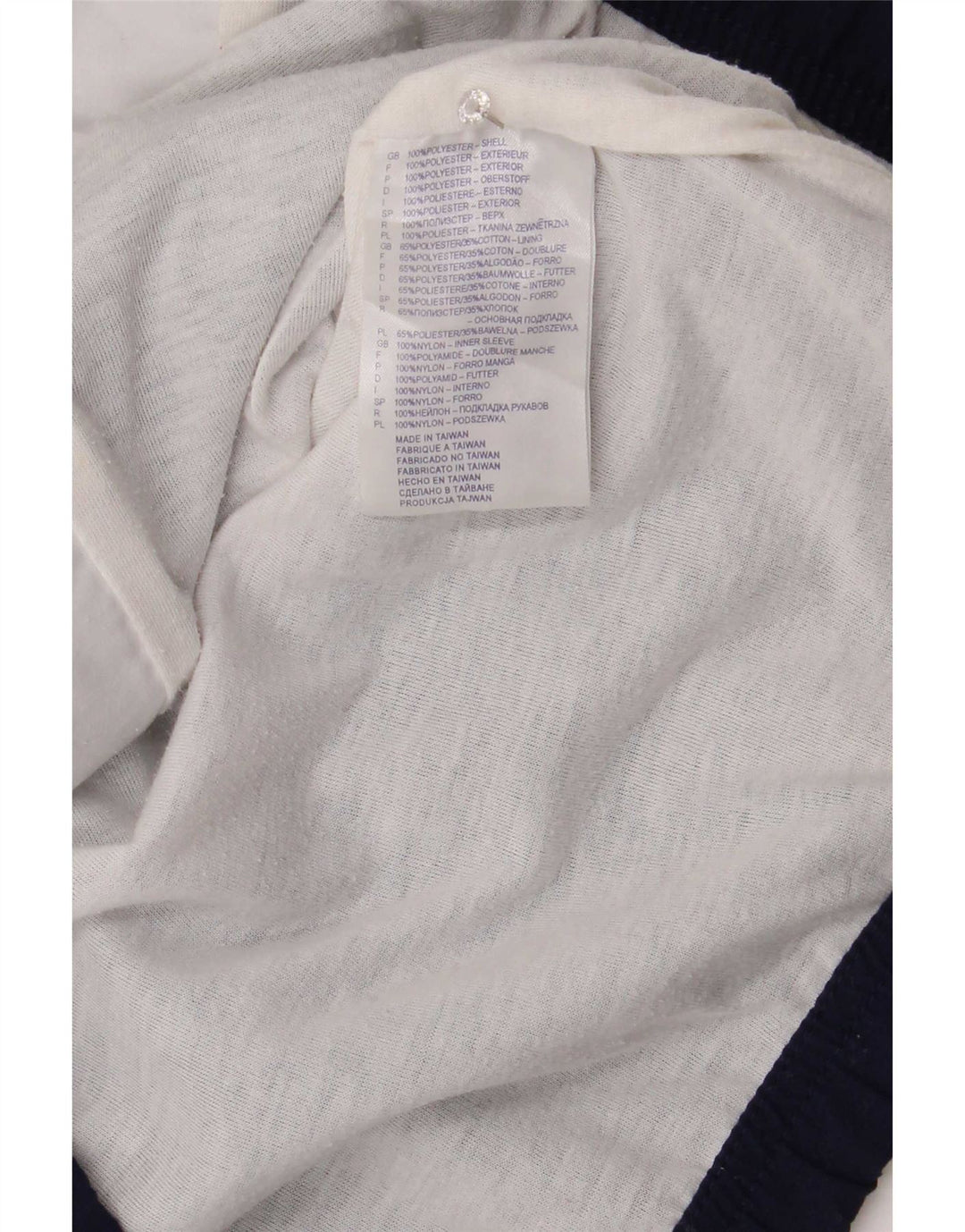 Γυναικεία αθλητική φόρμα Reebok Top Jacket UK 12 Medium Navy Blue Colourblock