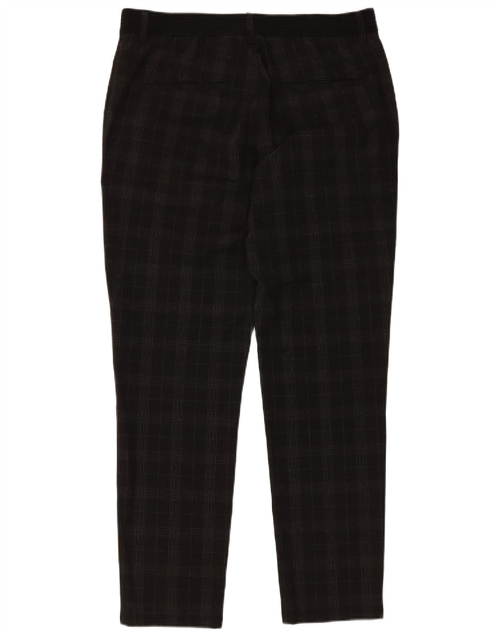 Zara Ανδρικό κωνικό παντελόνι Chino Medium W31 L28 Black Check