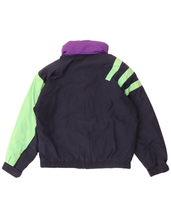 Fila Ανδρικό μπουφάν σκι με κουκούλα IT 50 Large Navy Blue Colorblock Πολυεστέρας