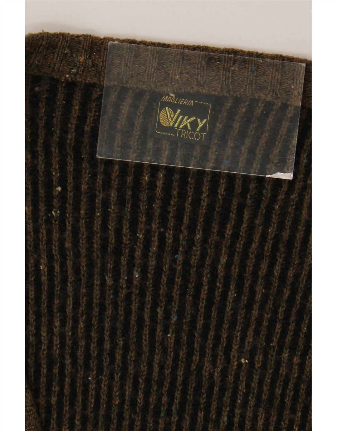 Ανδρική ζακέτα Viky Tricot IT 52 Μεγάλο Καφέ Γεωμετρικό