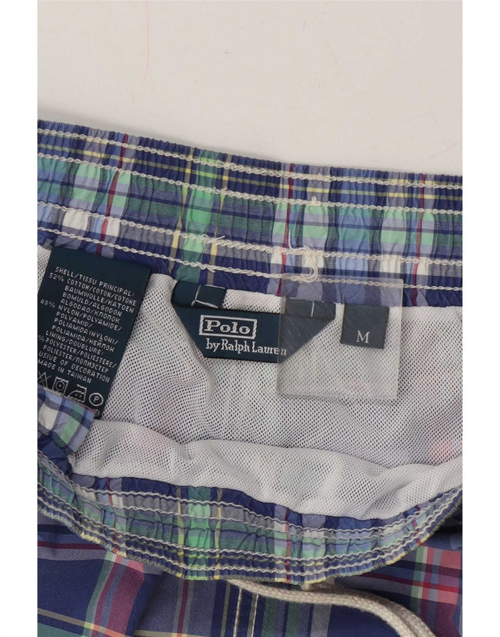 Ανδρικό σορτς κολύμβησης Polo Ralph Lauren, μεσαίο μπλε βαμβακερό