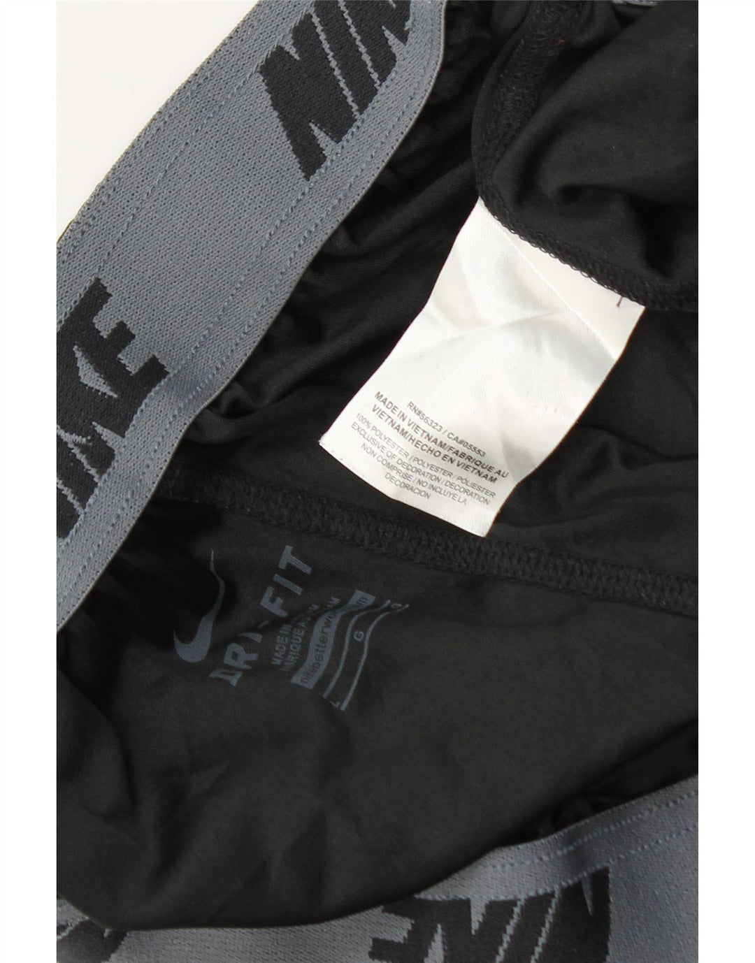 Γραφικό αθλητικό σορτς Nike, ανδρικό Dri Fit, μεγάλο μαύρο πολυεστέρα