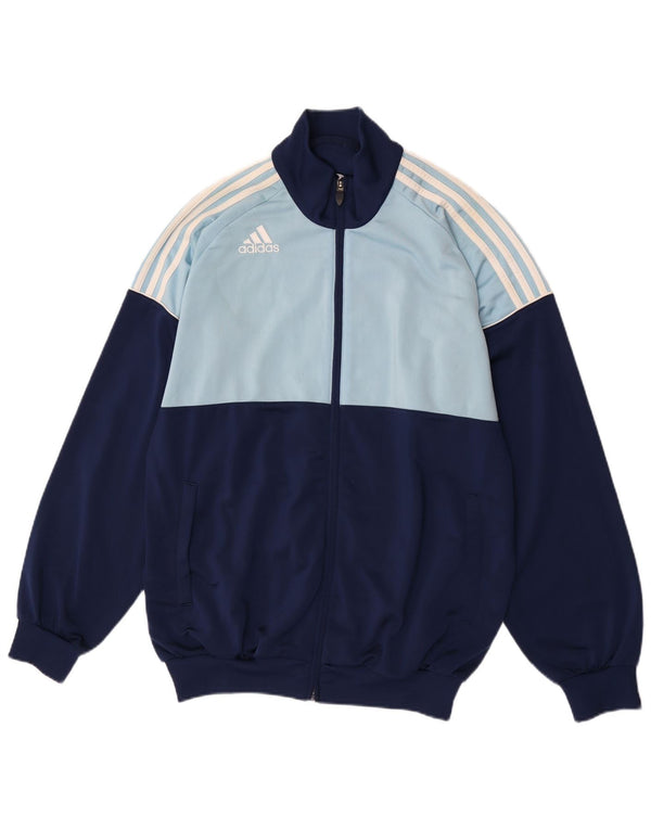 Ανδρική φόρμα Adidas Top Jacket UK 42/44 Large Navy Blue Colourblock