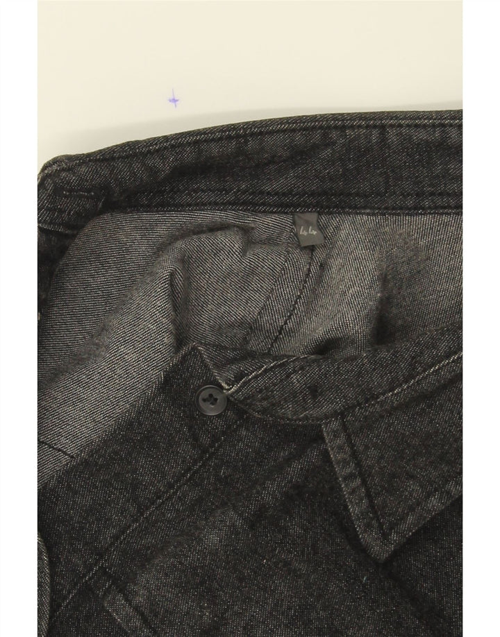 BELFE Womens Denim Shirt IT 44 Medium Grey Cotton Vintage Belfe and Second-Hand Belfe from Messina Hembry 
