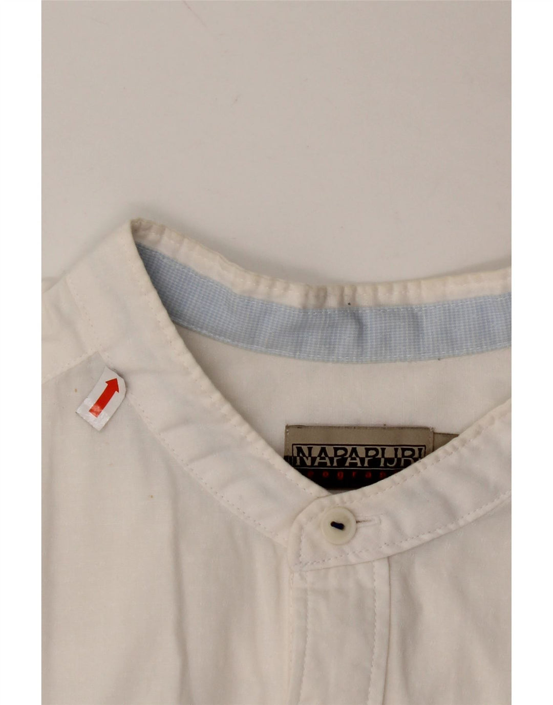 NAPAPIJRI Ανδρικό πουκάμισο Geographic Regular Fit, μεσαίο λευκό βαμβακερό