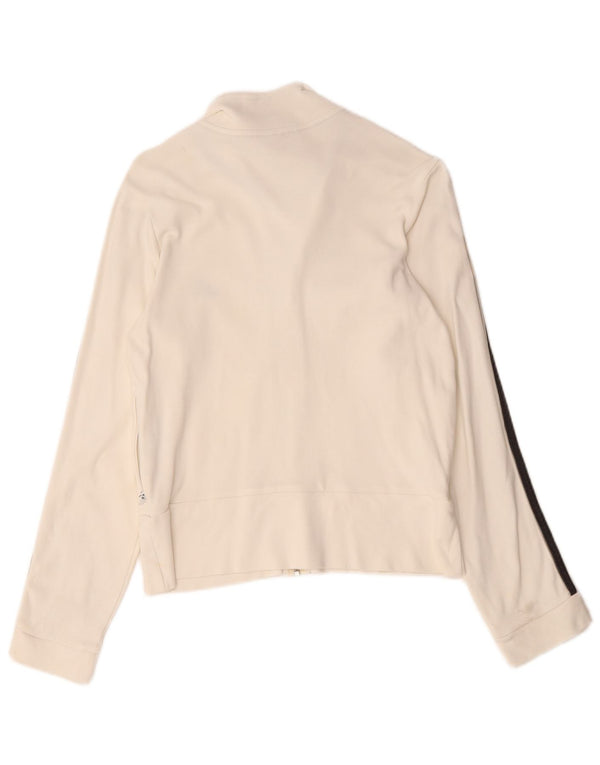 Γυναικεία αθλητική φόρμα Adidas Top Jacket UK 12 μεσαίο λευκό βαμβακερό