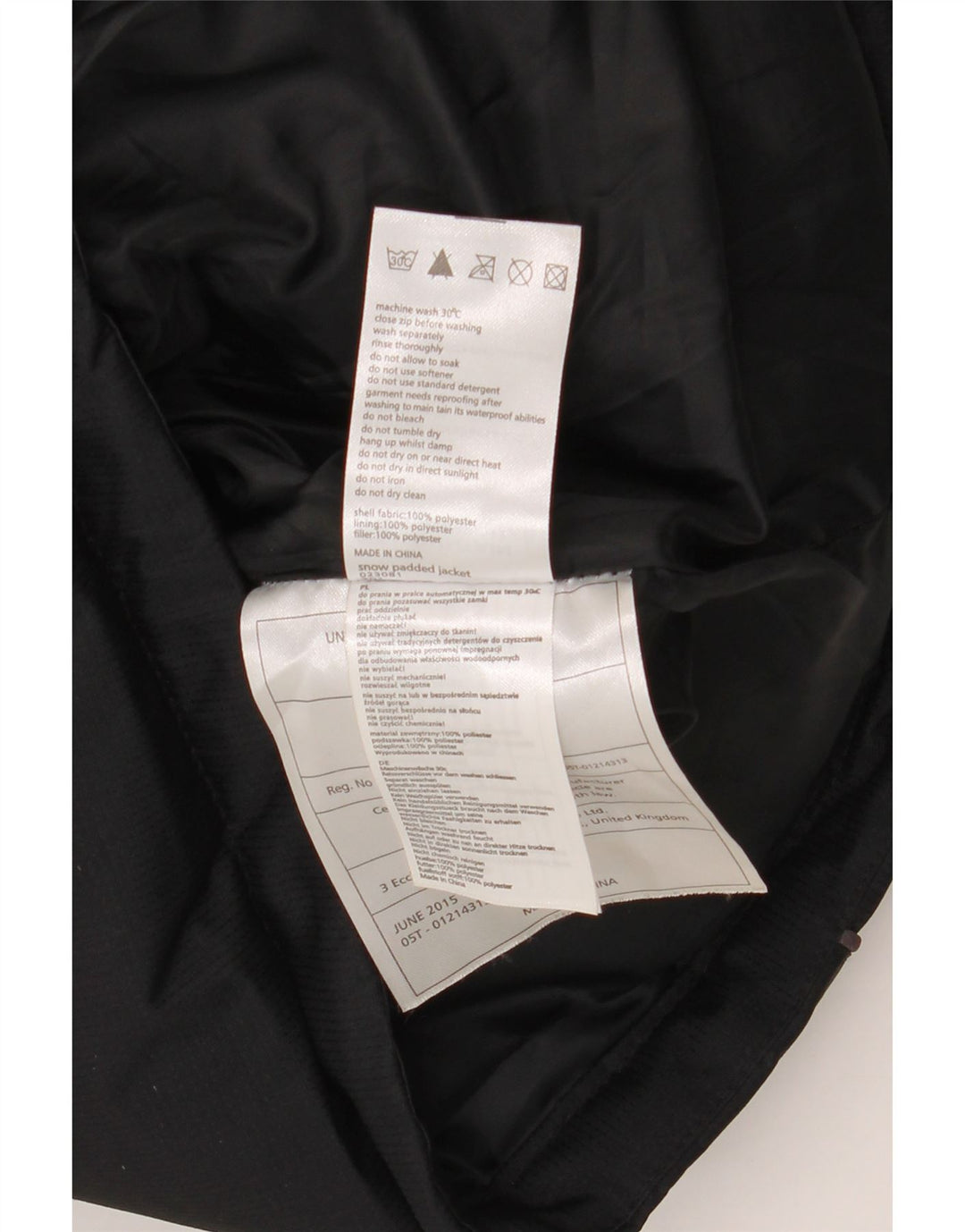 Ανδρικό μπουφάν με κουκούλα Mountain Warehouse UK 36 Small Black Polyester