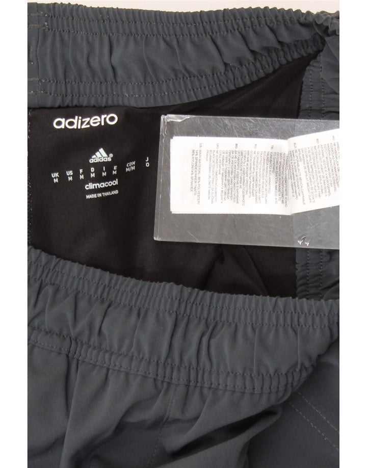 Ανδρικό αθλητικό σορτς Adidas Climacool από μεσαίο γκρι πολυεστέρα