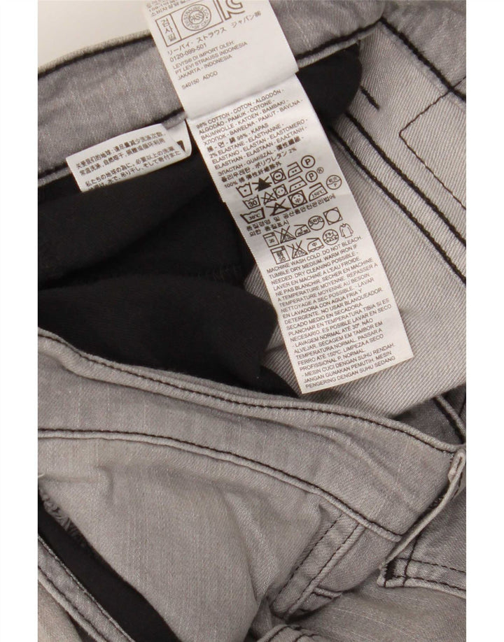 Levi's Mens 511 Tapered Slim Jeans W34 L32 Γκρι βαμβακερό