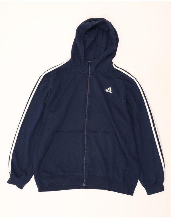 Ανδρικό πουλόβερ με κουκούλα Adidas Climalite XL Navy Blue Polyester