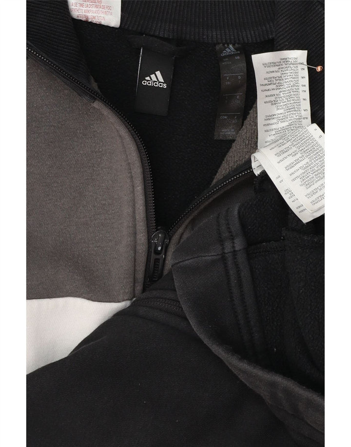 Ανδρική φόρμα ADIDAS Top Jacket UK 42/44 Μεσαίο μαύρο βαμβακερό χρώμα