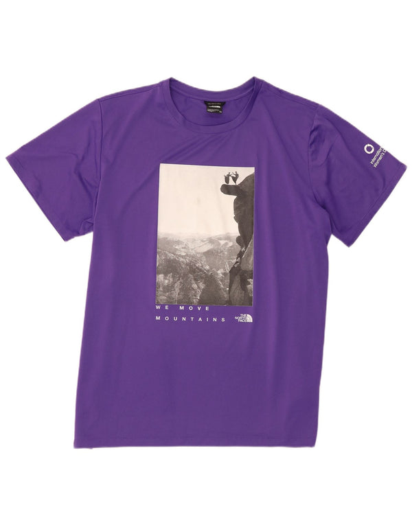 The North Face Γυναικεία γραφικά T-Shirt Top UK 20 2XL Purple Polyester
