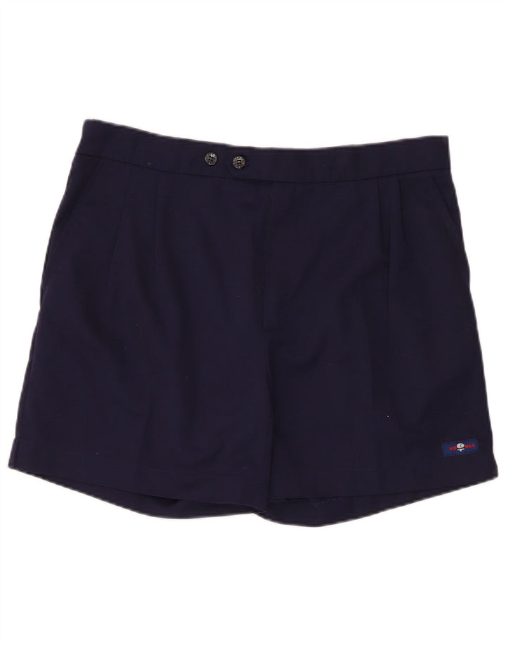 Vintage ανδρικό σορτς Chino μεγάλο W36 Navy Blue Polyester