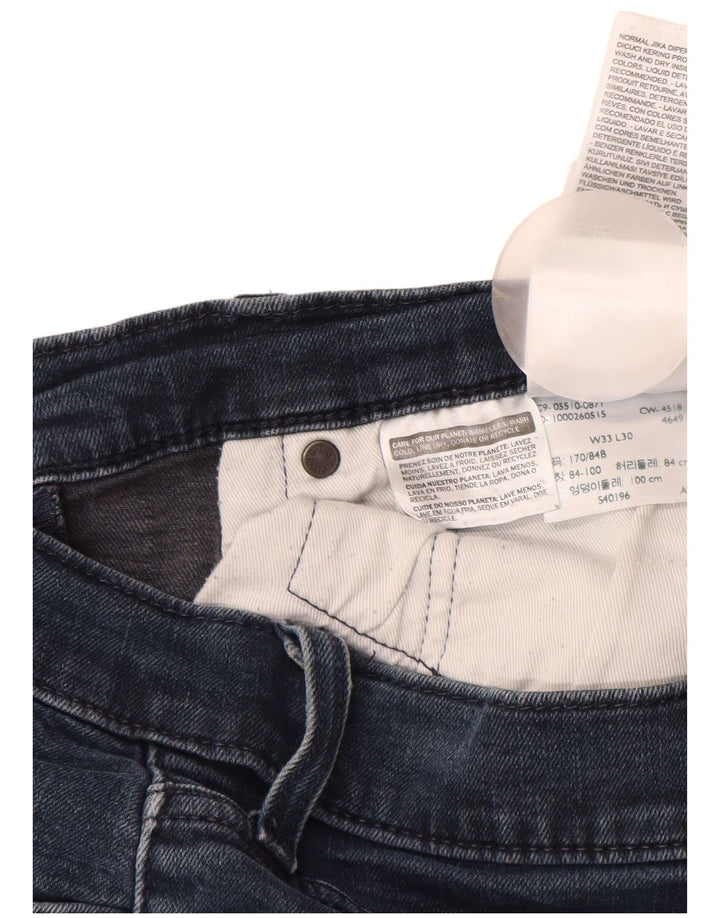 Ανδρικό τζιν LEVI'S Slim W33 L30 Navy Blue Cotton
