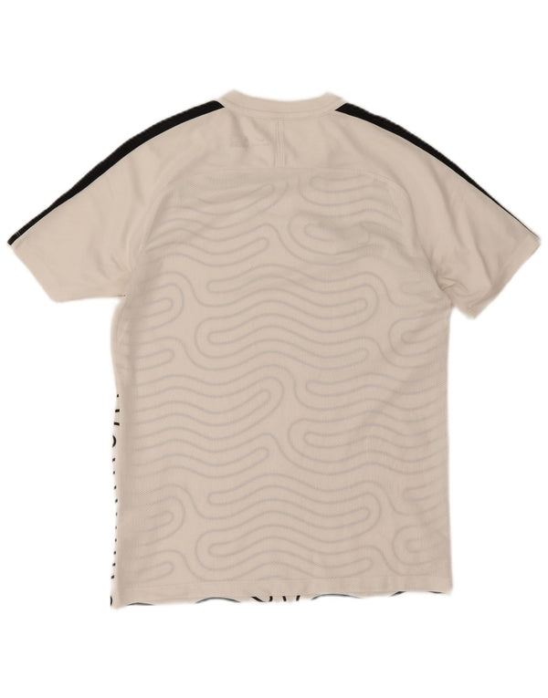 Μπλουζάκι Nike ανδρικό Dri Fit με αφηρημένο μοτίβο πάνω από μεσαίο λευκό χρώμα