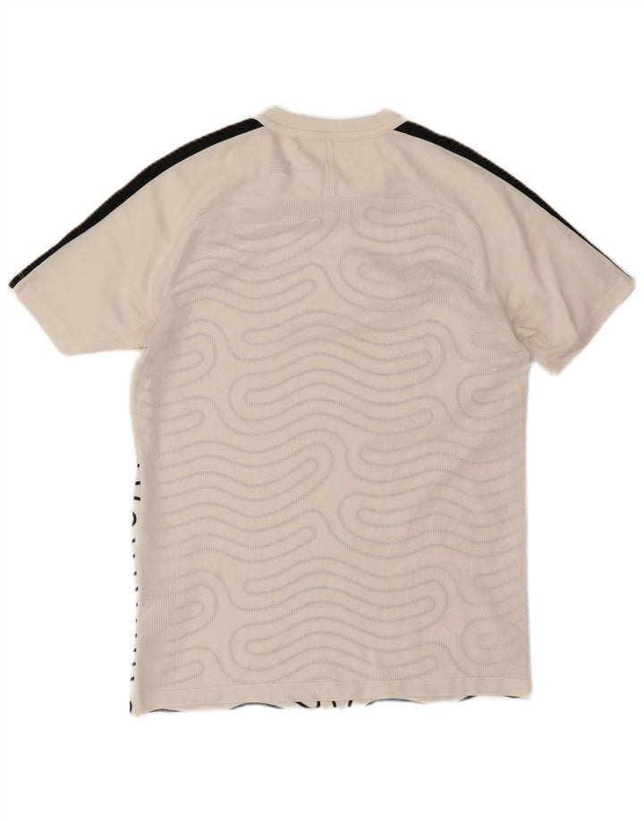 Μπλουζάκι Nike ανδρικό Dri Fit με αφηρημένο μοτίβο πάνω από μεσαίο λευκό χρώμα