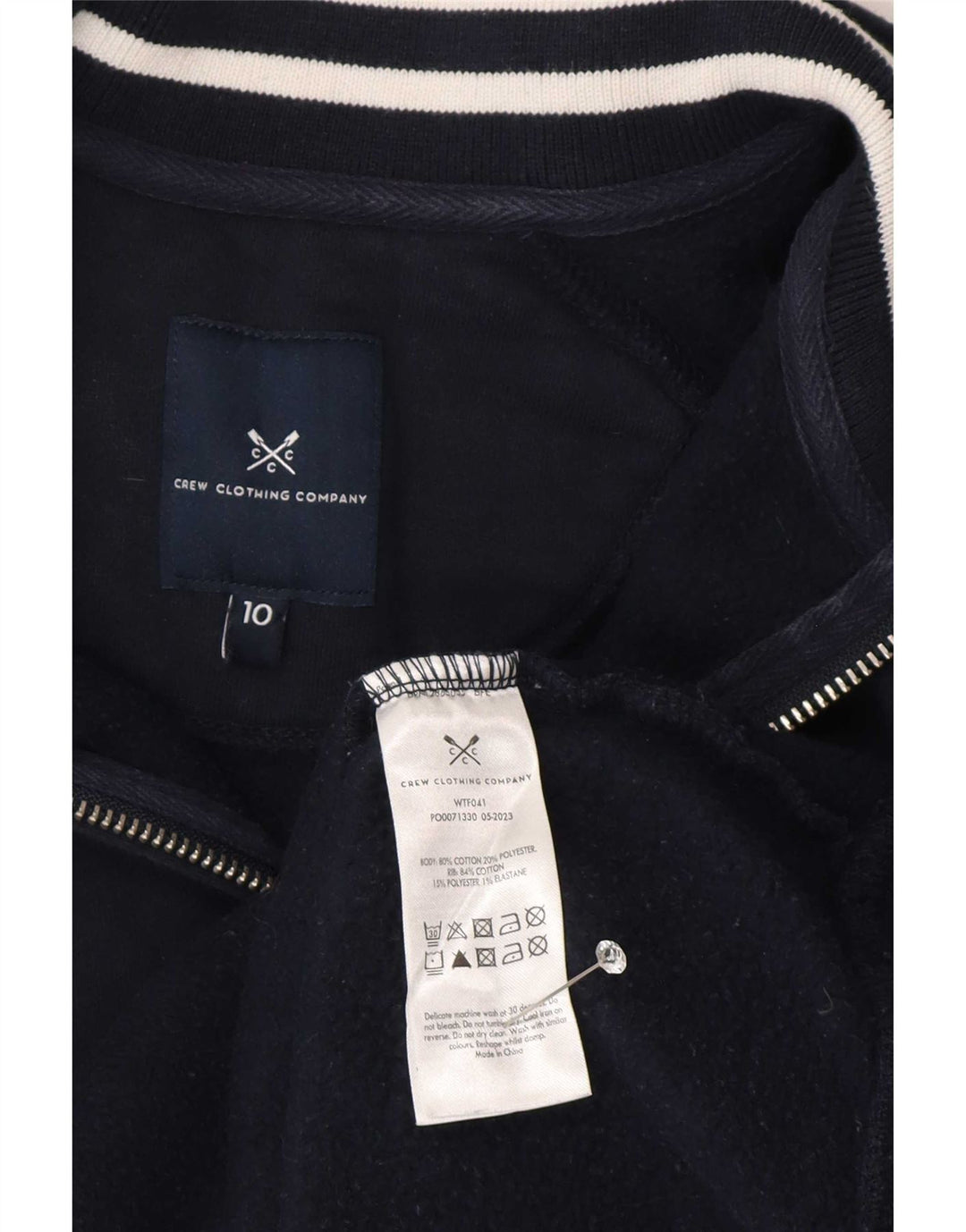 Crew Clothing Γυναικεία φούτερ μεγάλου μεγέθους Jumper UK 10 Small Navy Blue