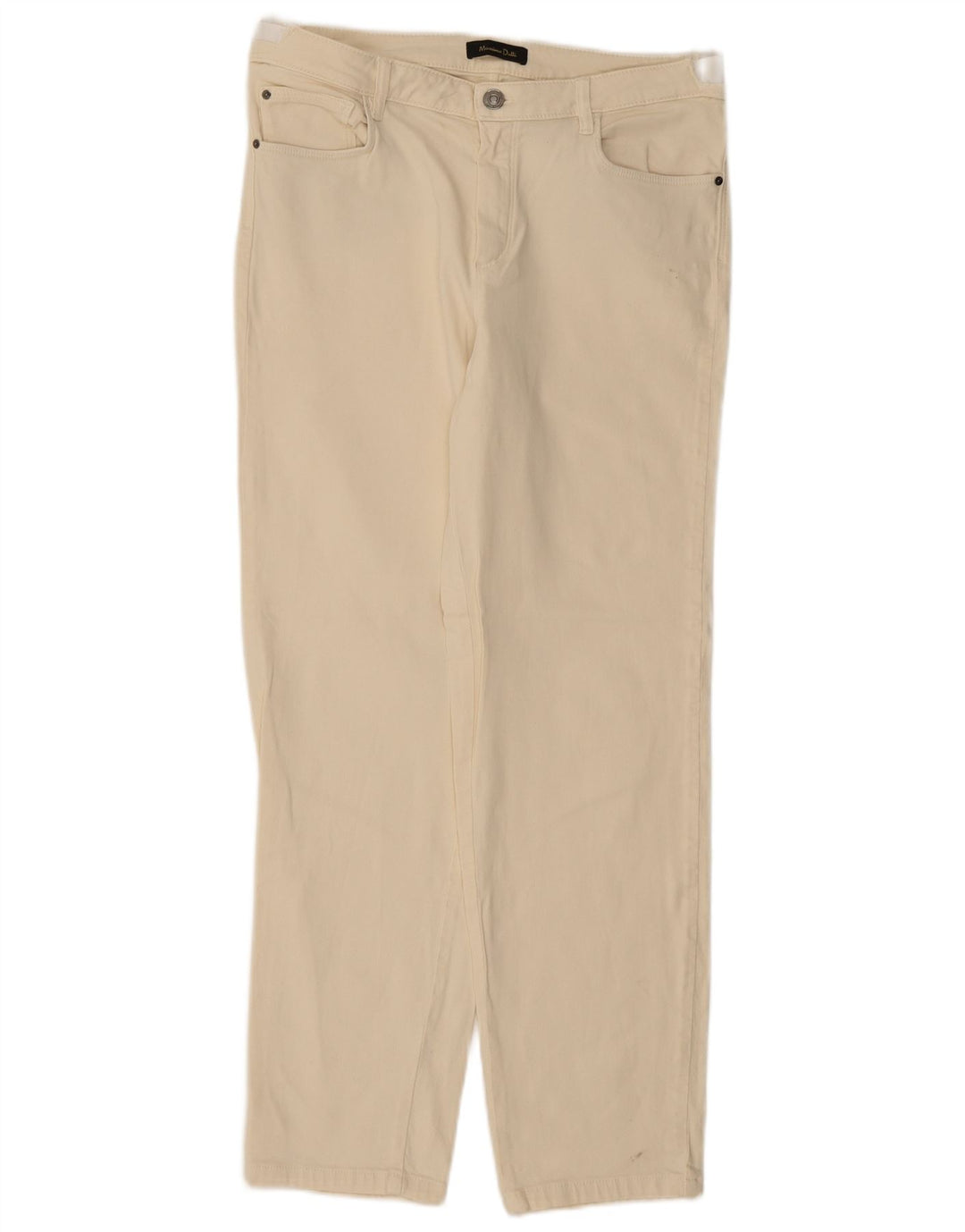 Massimo Dutti Γυναικείο ίσιο τζιν EU 42 Large W32 L28 Beige