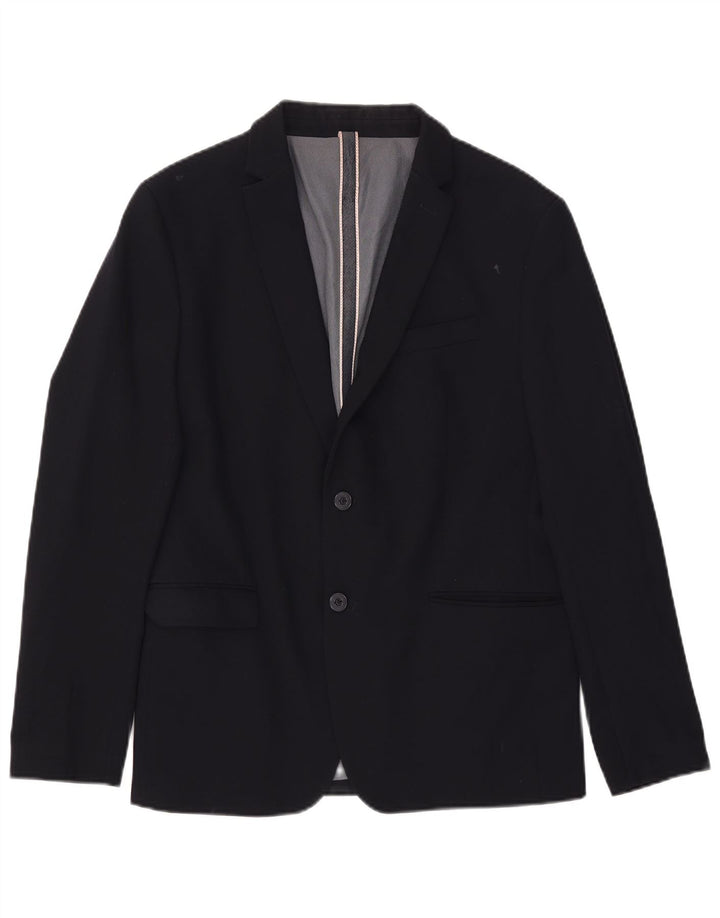 Zara Ανδρικό τζάκετ Blazer 2 κουμπιών IT 54 2XL Navy Blue
