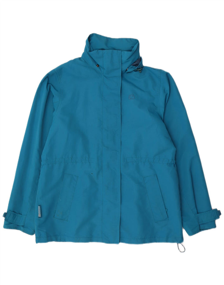 Mountain Essentials Γυναικείο Rain Jacket UK 14 Large Blue Nylon