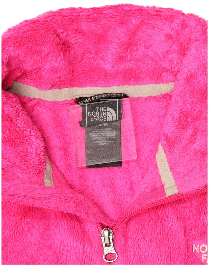 The North Face Γυναικείο Fleece Jacket UK 14 Medium Pink Polyester