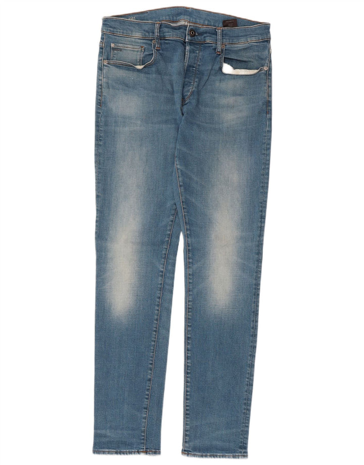 G-STAR Ανδρικό 3301 Slim Jeans W34 L34 Μπλε Βαμβακερό